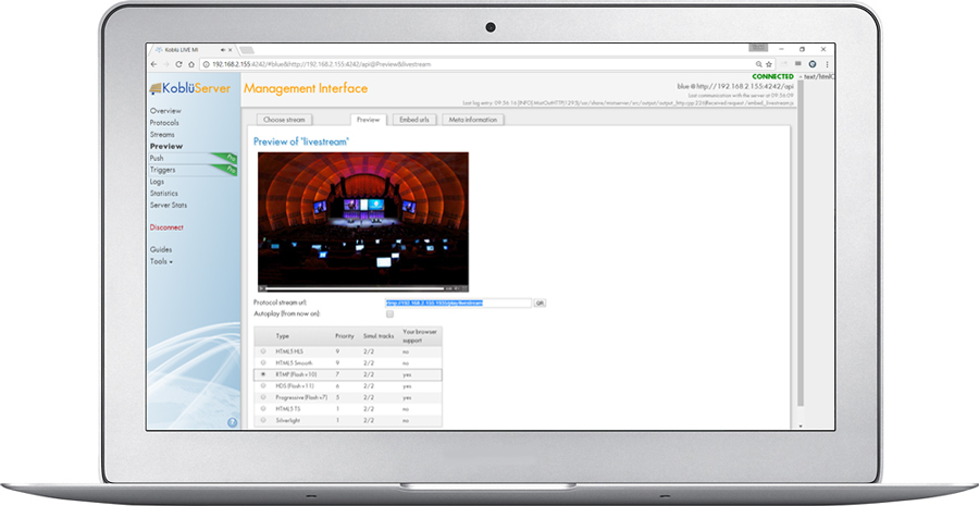 Koblü Live Audio and Video Streaming Broadcasting