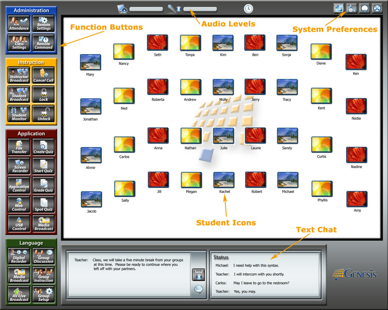 Genesis LC1 Main Interface